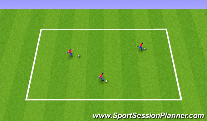 Football/Soccer Session Plan Drill (Colour): Warm Up