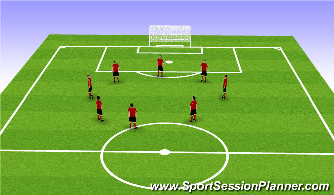 Football/Soccer Session Plan Drill (Colour): Activation and Warm Up