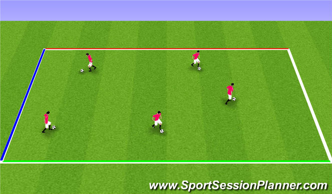 Football/Soccer Session Plan Drill (Colour): Traffic lights