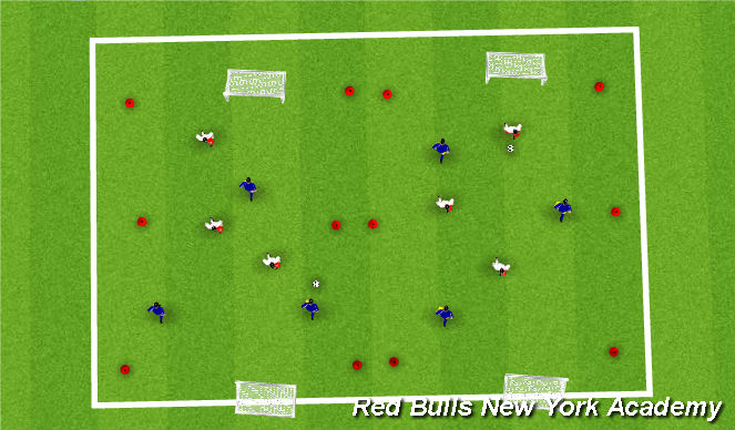 Football/Soccer Session Plan Drill (Colour): tournament