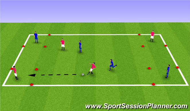 Football/Soccer Session Plan Drill (Colour): Find a friend