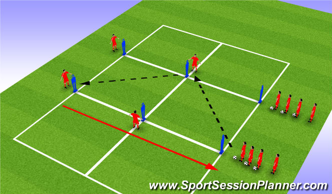 Football/Soccer Session Plan Drill (Colour): Screen 1