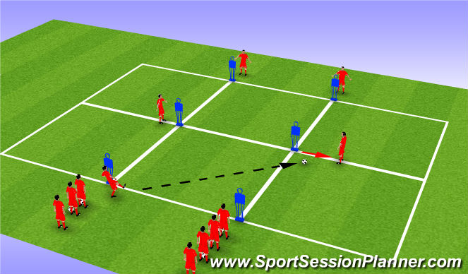 Football/Soccer Session Plan Drill (Colour): Screen 2