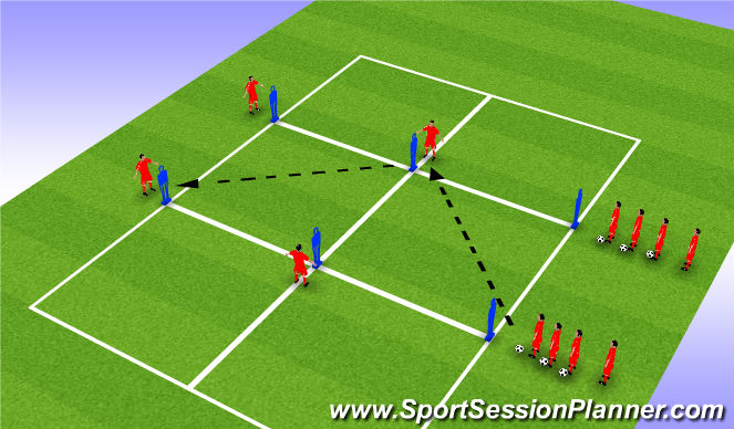 Football/Soccer Session Plan Drill (Colour): Screen 4
