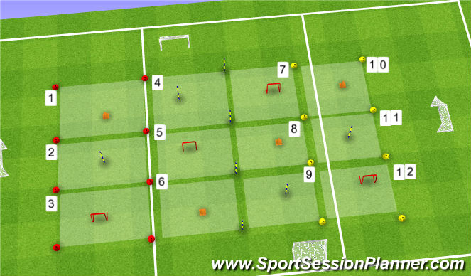 Football/Soccer Session Plan Drill (Colour): Screen 1