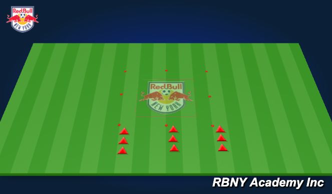 Football/Soccer Session Plan Drill (Colour): Dynamic Warm-Up
