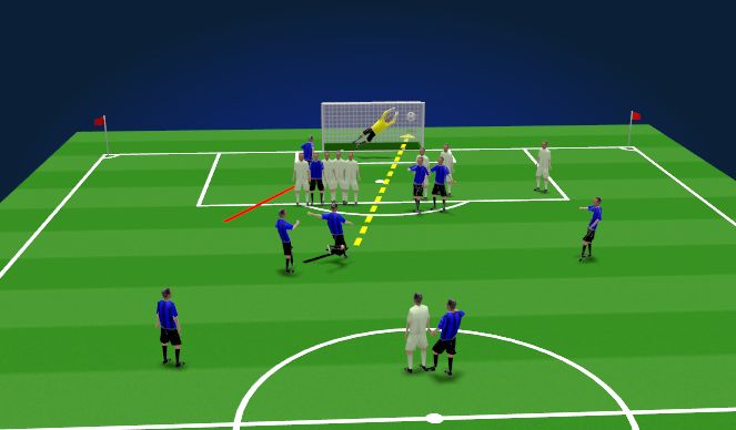 Football/Soccer Session Plan Drill (Colour): Follow In. 