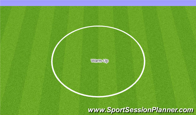 Football/Soccer Session Plan Drill (Colour): Warm Up