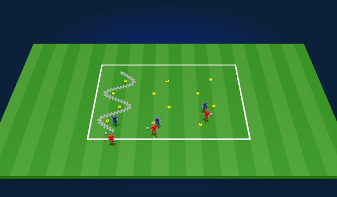 Football/Soccer Session Plan Drill (Colour): Warm-up
