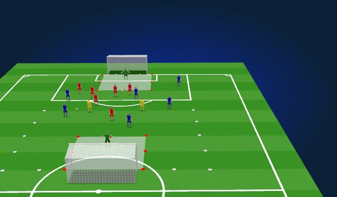 Football/Soccer Session Plan Drill (Colour): Small sided game