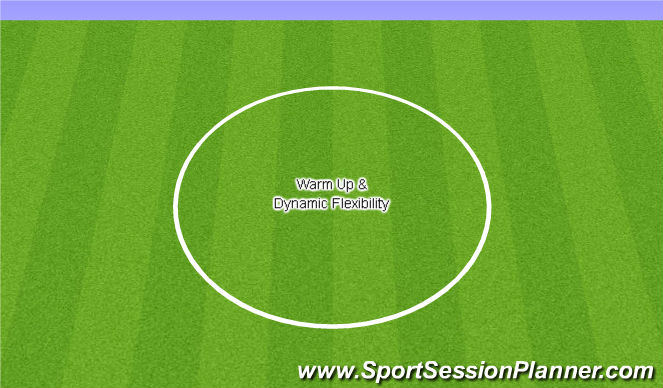 Football/Soccer Session Plan Drill (Colour): Warm Up