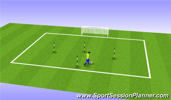 Football/Soccer Session Plan Drill (Colour): Change Direction