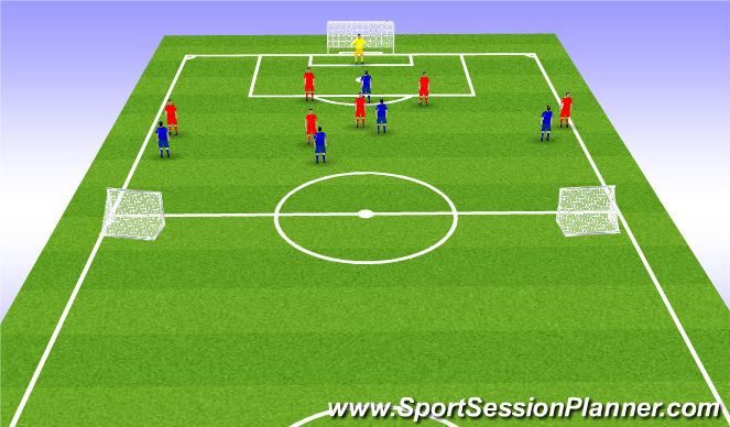 Football/Soccer Session Plan Drill (Colour): Screen 1