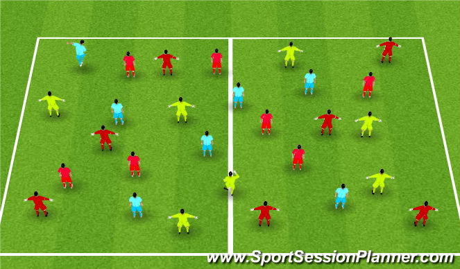 Fútbol Ejercicio del Plan de Sesiones (Color): Screen 1
