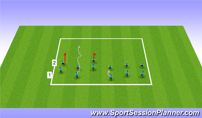 Football/Soccer Session Plan Drill (Colour): Screen 1