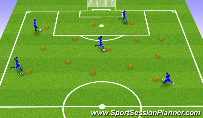 Football/Soccer Session Plan Drill (Colour): Screen 2