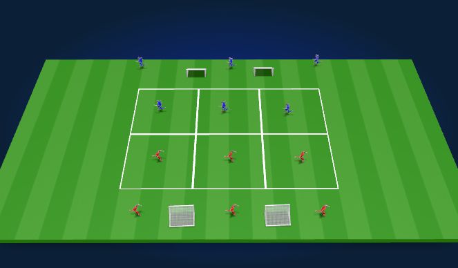 Football/Soccer Session Plan Drill (Colour): 5. Basic Situation