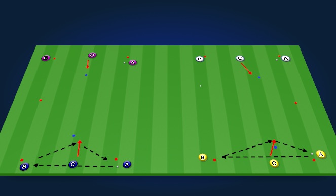 Football/Soccer Session Plan Drill (Colour): Technical Passing 1