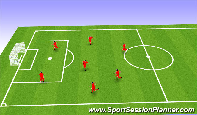 Football/Soccer Session Plan Drill (Colour): Warm Up
