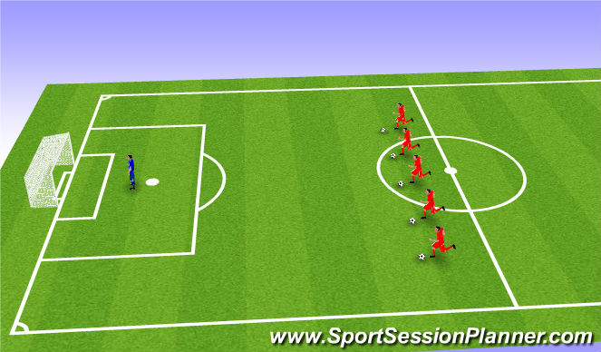 Football/Soccer Session Plan Drill (Colour): Fun Game
