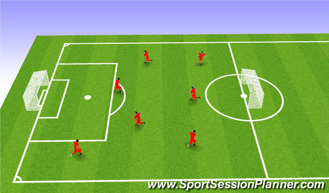 Football/Soccer Session Plan Drill (Colour): Warm Up
