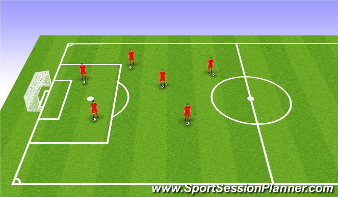 Football/Soccer Session Plan Drill (Colour): Technical