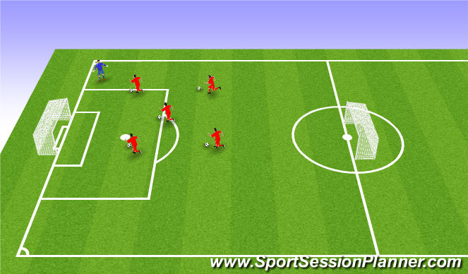 Football/Soccer Session Plan Drill (Colour): Fun game