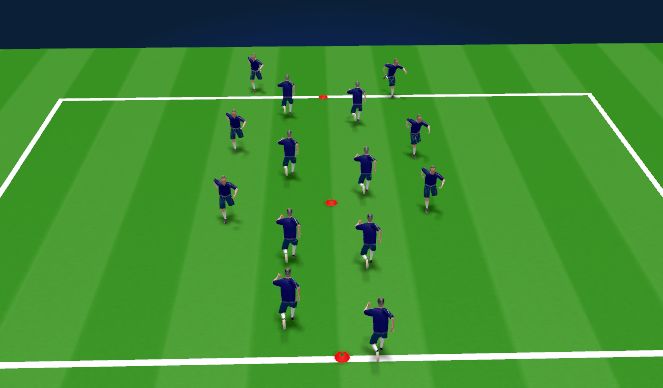 Football/Soccer Session Plan Drill (Colour): Warm Up