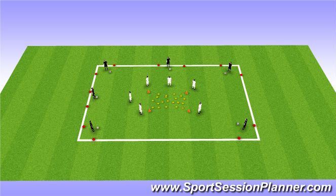 Football/Soccer Session Plan Drill (Colour): Warm Up: Game