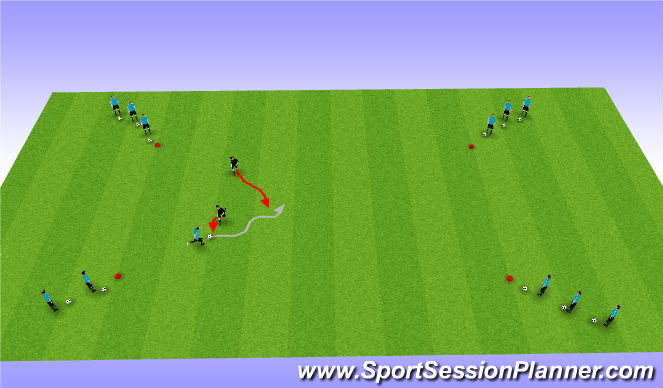 Football/Soccer Session Plan Drill (Colour): Screen 1