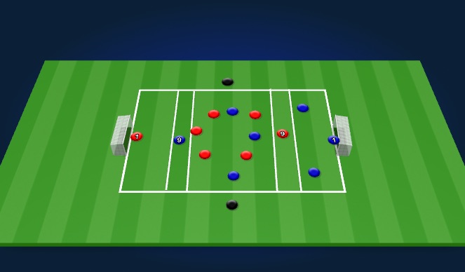 Football/Soccer Session Plan Drill (Colour): SSG