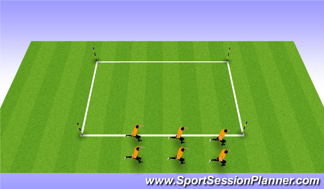 Football/Soccer Session Plan Drill (Colour): Warm Down