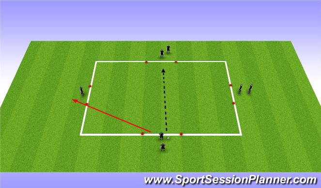Fútbol Ejercicio del Plan de Sesiones (Color): Diamond Passing Sequence