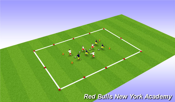 Football/Soccer Session Plan Drill (Colour): Fire Truck Ride