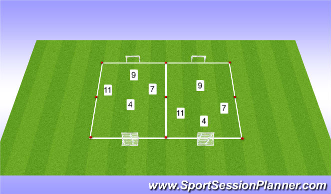 Football/Soccer Session Plan Drill (Colour): Matches