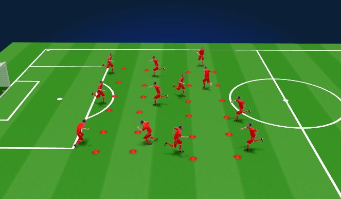Football/Soccer Session Plan Drill (Colour): Technical