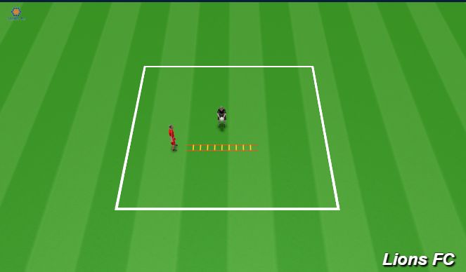 Football/Soccer Session Plan Drill (Colour): 1 on 1 Warm up