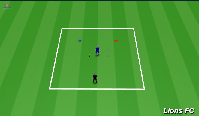 Football/Soccer Session Plan Drill (Colour): Practice 1