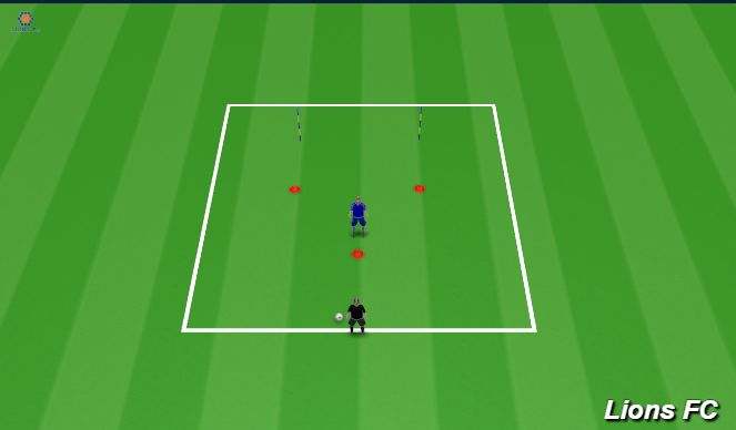Football/Soccer Session Plan Drill (Colour): Practice 2