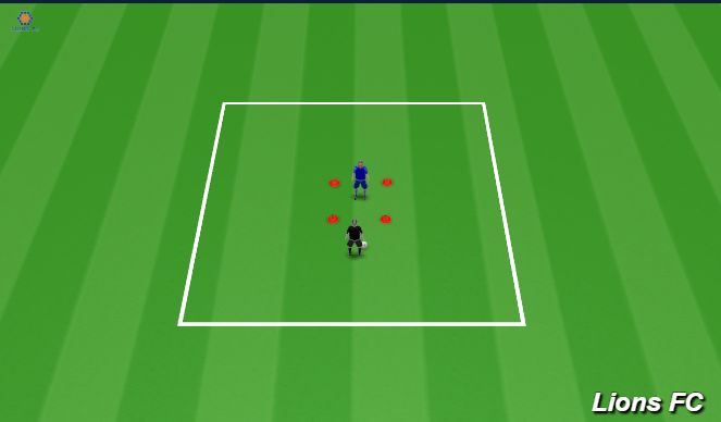 Football/Soccer Session Plan Drill (Colour): Practice 3