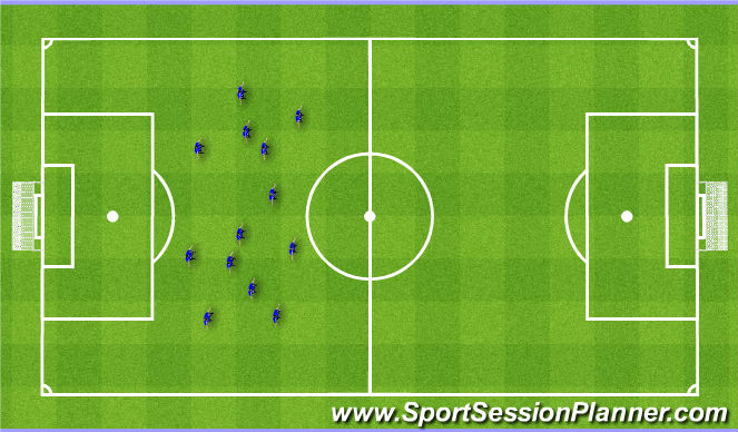 Football/Soccer Session Plan Drill (Colour): Passing Practice