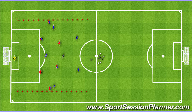 Football/Soccer Session Plan Drill (Colour): Game Training