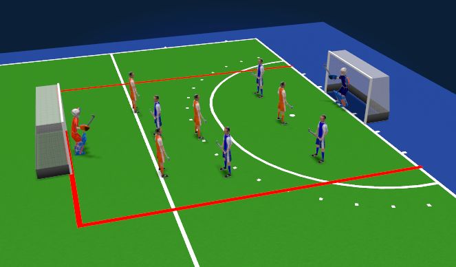 Hockey: Press & Counter 4 vs 4 (Referees, Under 6s)