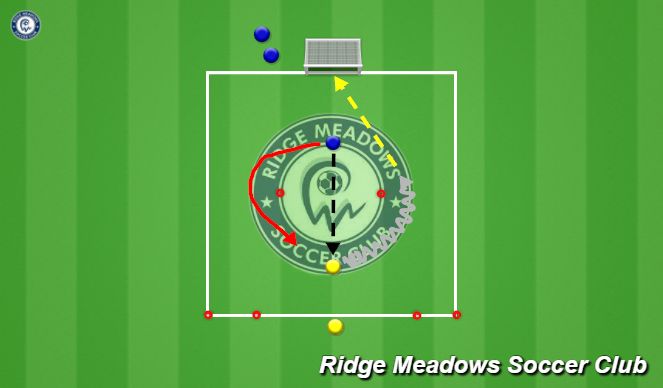 Football/Soccer Session Plan Drill (Colour): Discovery - 1v1 First Touch