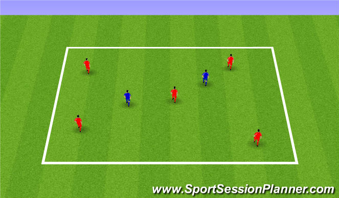 Football/Soccer Session Plan Drill (Colour): Warm up: