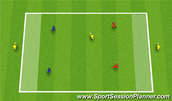 Football/Soccer Session Plan Drill (Colour): Skill Phase 2: