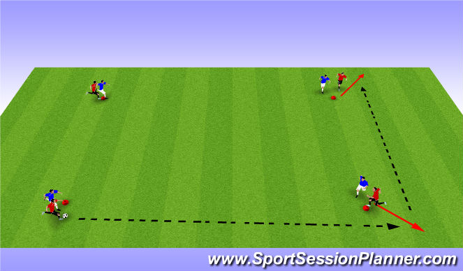 Football/Soccer Session Plan Drill (Colour): Screen 1