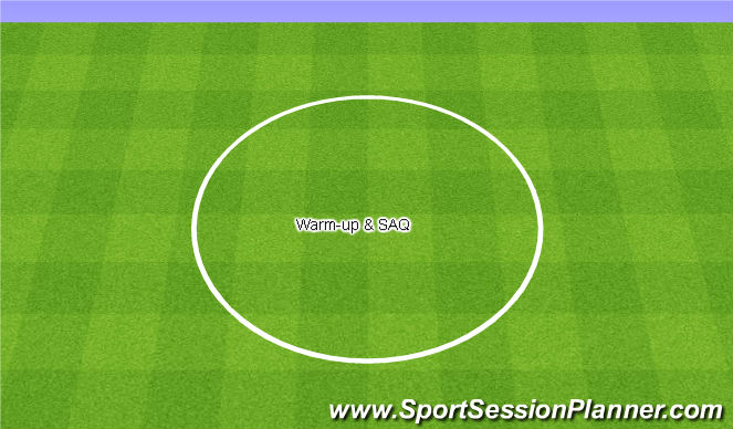 Football/Soccer Session Plan Drill (Colour): Warm Up