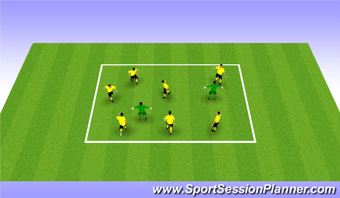 Football/Soccer Session Plan Drill (Colour): Technical Warm Up