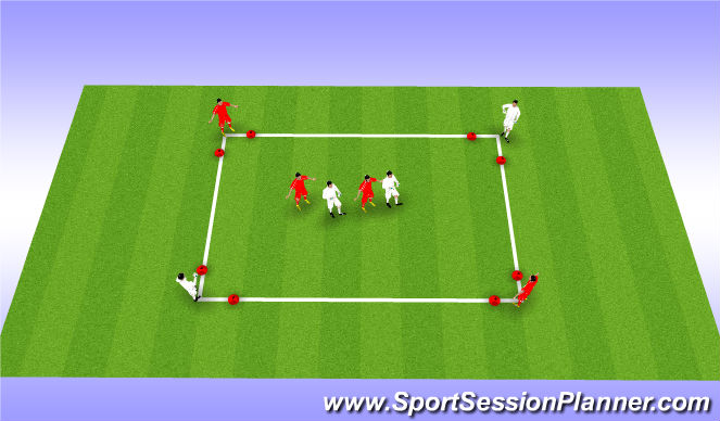 Football/Soccer Session Plan Drill (Colour): MDG - Barcelona Small Sided Possession